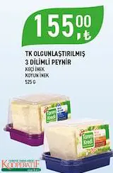 TARIM KREDİ BİRLİK OLGUNLAŞTIRILMIŞ 3 DİLİMLİ PEYNİR 525 G